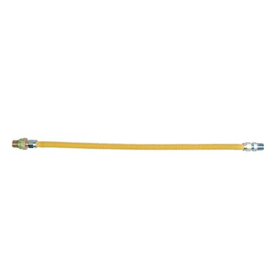 BrassCraft 24-in 1/2-in Pipe Thread Inlet x 1/2-in Pipe Thread Outlet Stainless Steel Gas Connector