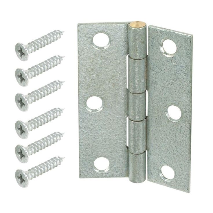2-1/2 in. x 2-1/2 in. Satin Brass Narrow Utility Hinge Non-Removable Pin (2 per Pack)