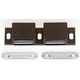 2x6 lbs. Magnetic Catch with Counter Plates, Brown (1-Pack) - Super Arbor