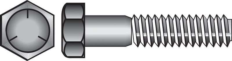 Hillman 3/4 in. Diameter x 3 in. Length Heat-Treated Zinc Steel Hex Head Cap Screw, 20-Pack