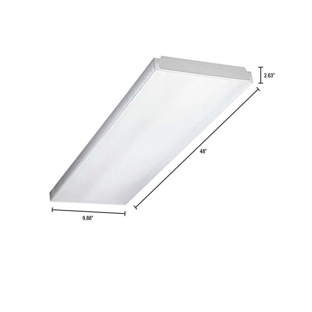 4-Light 4 ft. White Wraparound Light - Super Arbor