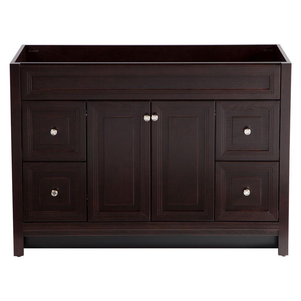 Brinkhill 48 in. W x 34 in. H x 22 in. D Bath Vanity Cabinet Only in Cream - Super Arbor