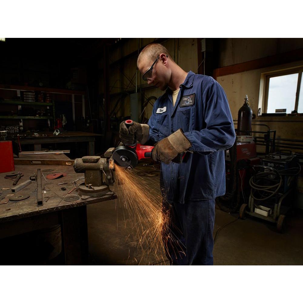M18 FUEL 18-Volt 4-1/2 in./5 in. Lithium-Ion Brushless Cordless Grinder with Reciprocating Saw and 2 Batteries