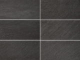 Style Selections Galvano Charcoal 12-in x 24-in Porcelain Granite Tile (Common: 12-in x 24-in; Actual: 11.85-in x 23.85-in)
