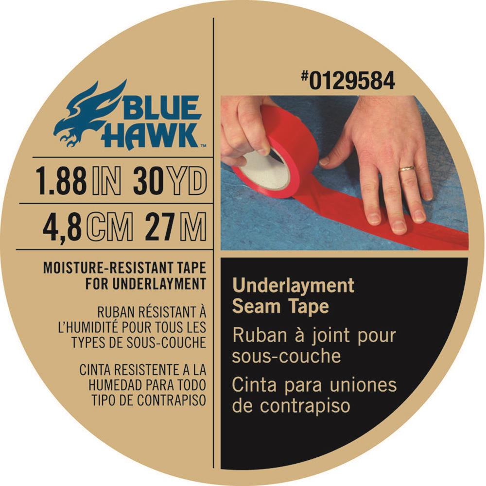 Blue Hawk Red Seaming Tape, 1.88 in x 30 yd