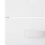 All-in-One 24.2 in. x 21.3 in. x 33.8 in. Stainless Steel Utility Sink and Large White Drawer Cabinet - Super Arbor