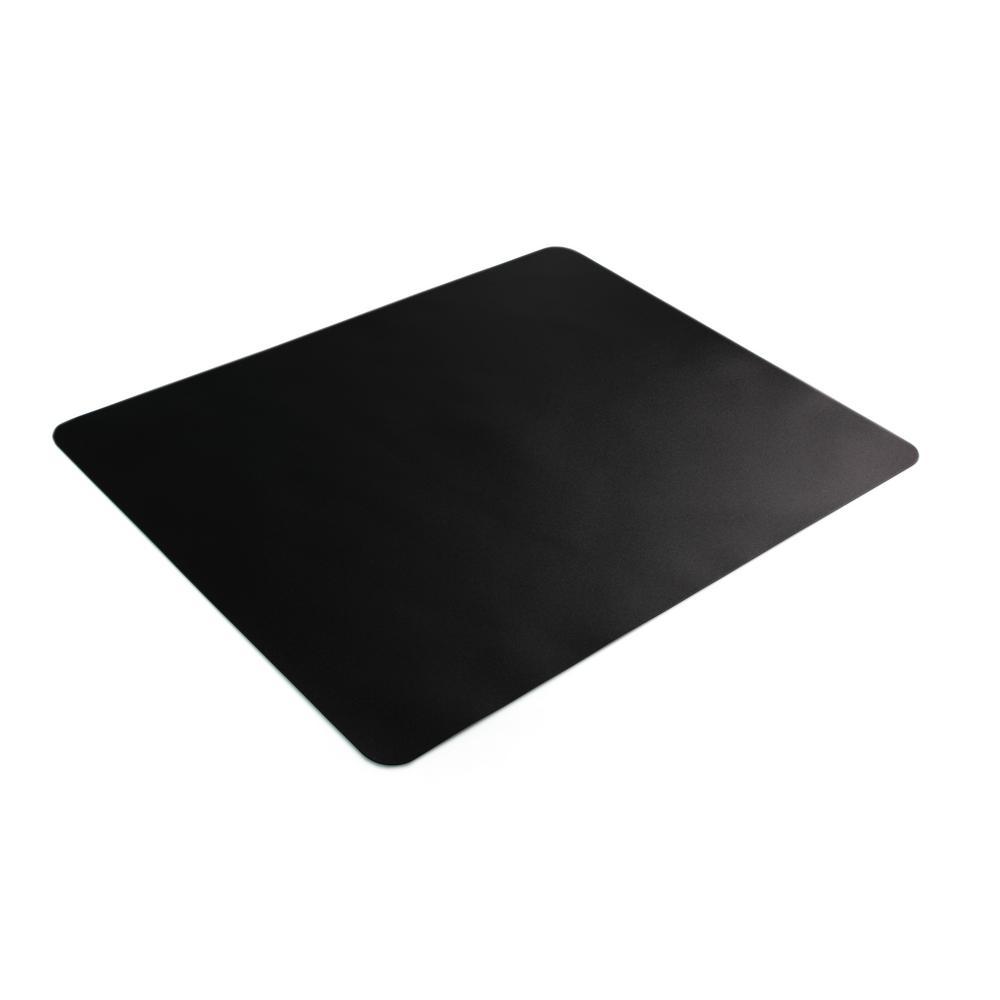20 in. x 36 in. Black Vinyl Rectangular Desk Pad - Super Arbor