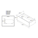 Urban Twin-Full White Bed Drawers - Super Arbor