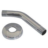 Danco Universal 6-in Chrome Shower Arm with Flange, 1/2-in Pipe Thread