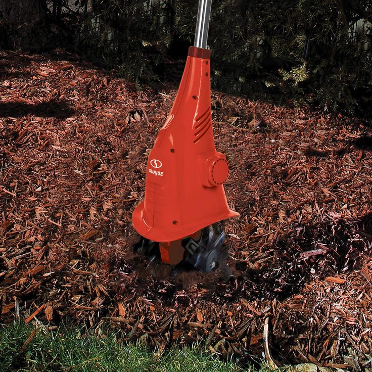 Sun Joe 6.3 in. 2.5 Amp Electric Cultivator, Red