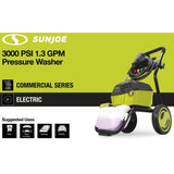 Sun Joe 3000 PSI Max 1.3 GPM 14.5 Amp High Performance Brushless Induction Motor Electric Pressure Washer