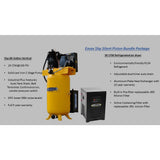 Industrial Plus 80 Gal. 5 HP 230-Volt 3-Phase 2-Stage Silent Air Electric Air Compressor with 30 CFM Dryer Bundle - Super Arbor