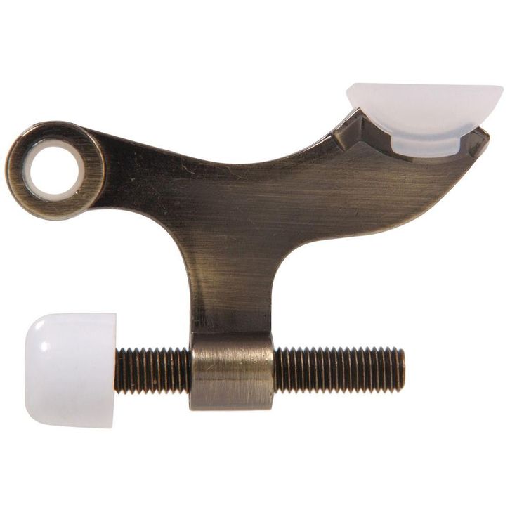 Antique Brass Hinge Pin Door Stop for Hollow Core Doors (5-Pack)
