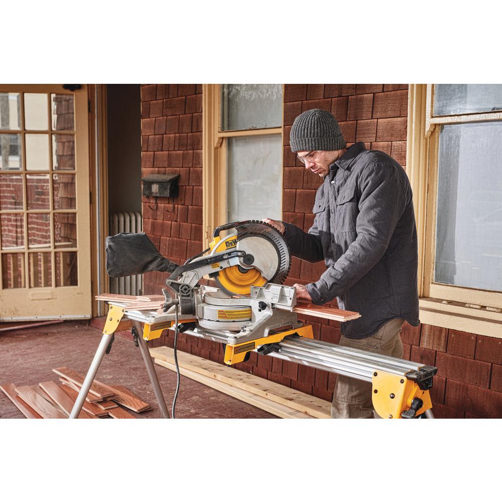 15 Amp Corded 10 in. Compound Single Bevel Miter Saw - Super Arbor