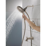 Lahara In2ition 2-in-1 Single-Handle 5-Spray Tub and Shower Faucet in Brushed Nickel