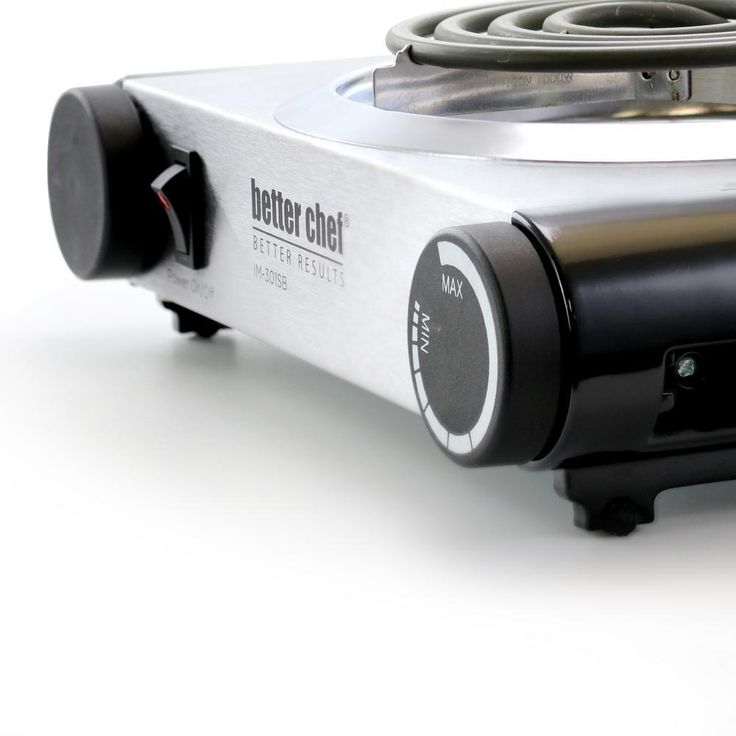 Single Burner Stainless Steel 9 in. Electric Buffet Range Hot Plate