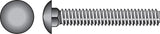 Hillman 1/4 in. x 2-1/2 in. Hot-Dipped Galvanized Steel Carriage Bolts, 100-Pack
