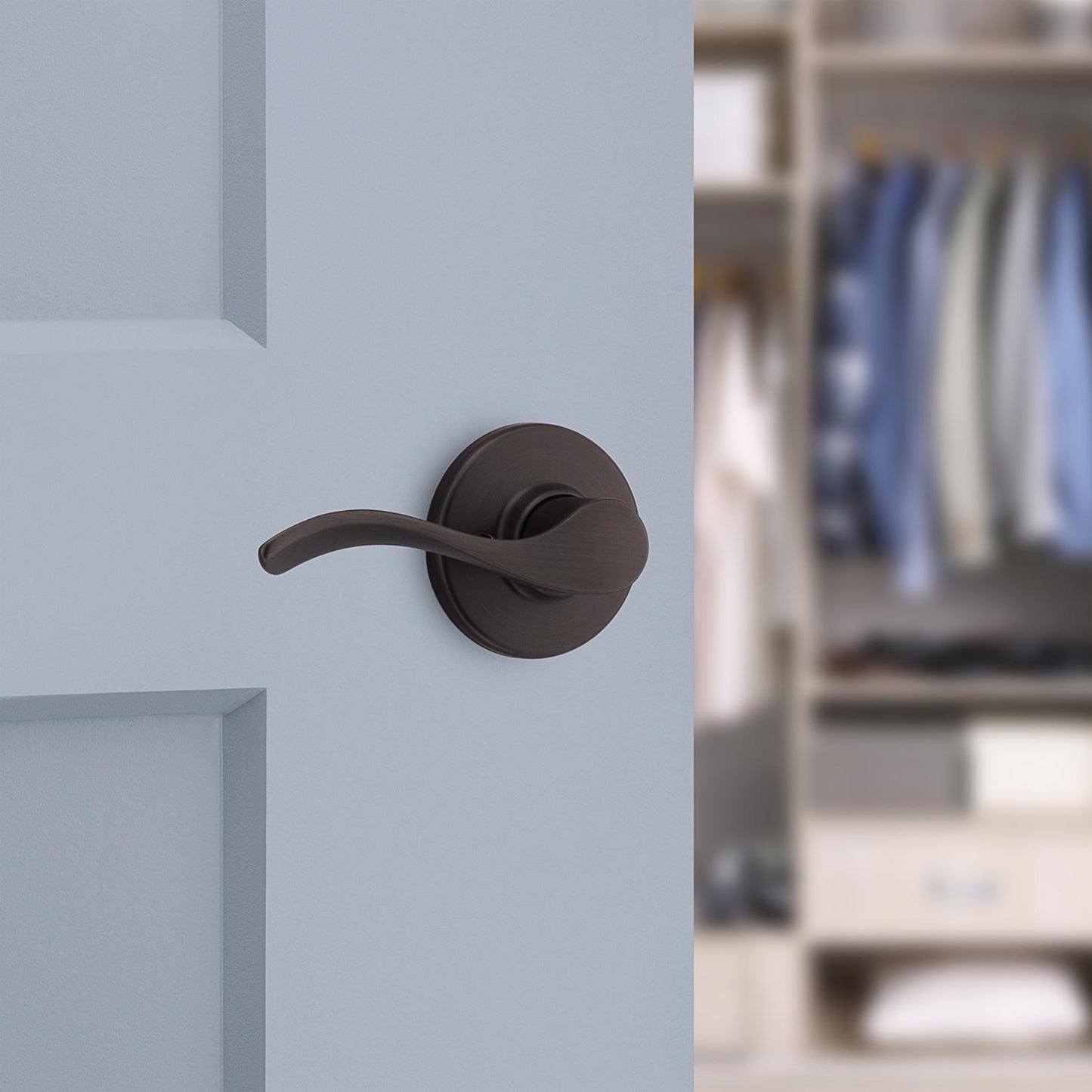 Kwikset Balboa Venetian Bronze Dummy Lever – Left Handed