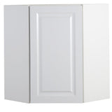 Benton Assembled 23.6x30x23.6 in. Corner Wall Cabinet in White - Super Arbor