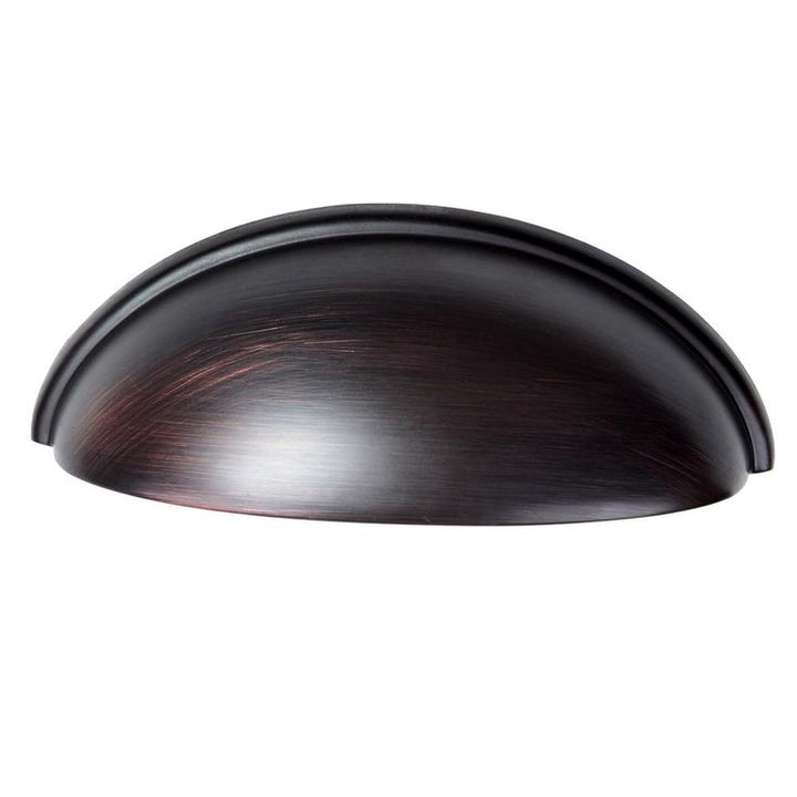 3 in. (76 mm) Center-to-Center Oil Rubbed Bronze Bin Cup Drawer Pull (10-Pack)