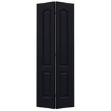 JELD-WEN Princeton 24-in x 80-in Midnight 2-Panel Arch Top Prefinished Molded Composite Bifold Door (Hardware Included)