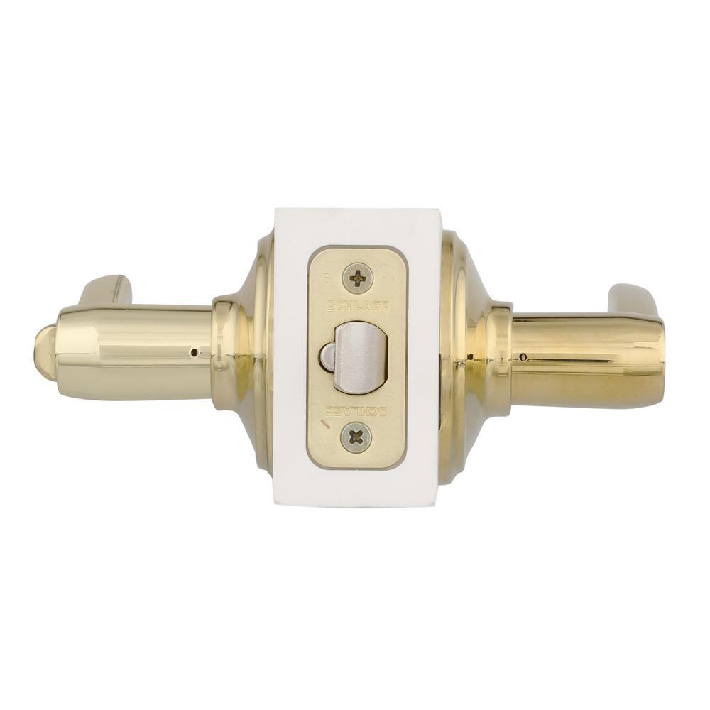 Flair Bright Brass Keyed Entry Door Lever - Super Arbor