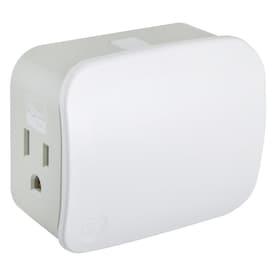 GE Enbrighten Z-Wave Plus Z-Wave Plus 15-Amp 120-Volt White 3-wire Grounding Plug - Hardwarestore Delivery