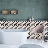 10/20 Pieces Backsplash Tile for Kitchen Mosaic Square Peel and Stick Tile, 3.94x3.94