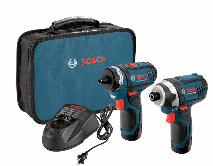 Bosch 12-Volt 2-Tool Power Tool Combo Kit with Soft Case (2 Batteries and Charger Included)