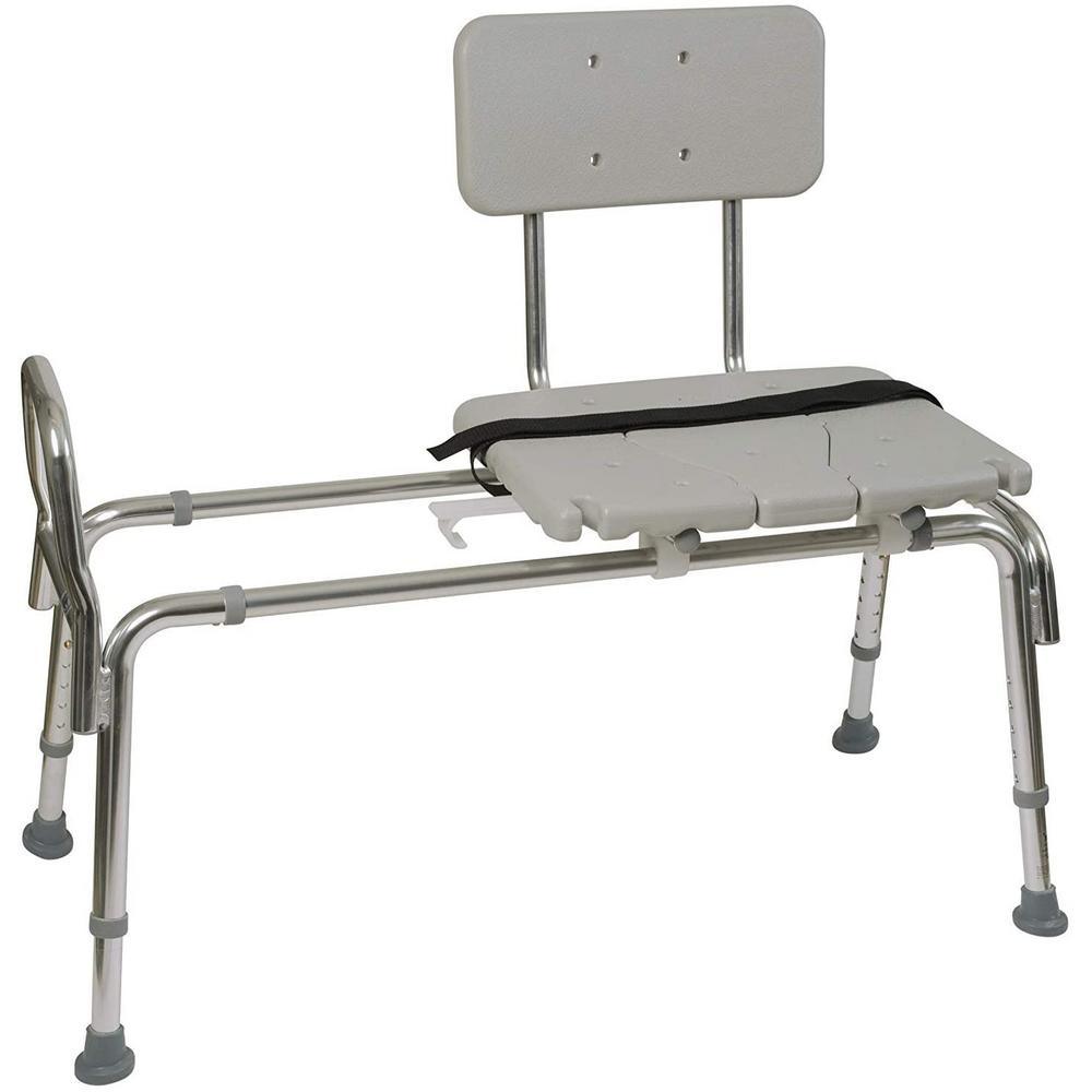 Heavy-Duty Sliding Transfer Bench with Cut-Out Seat - Super Arbor