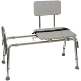 Heavy-Duty Sliding Transfer Bench with Cut-Out Seat - Super Arbor