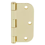 3-1/2 in. x 5/8 in. Radius Bright Brass Door Hinge Value Pack (48-Pack)