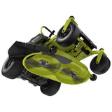 RYOBI 42 in. 100 Ah Battery Electric Riding Zero Turn Mower and Bagging Kit