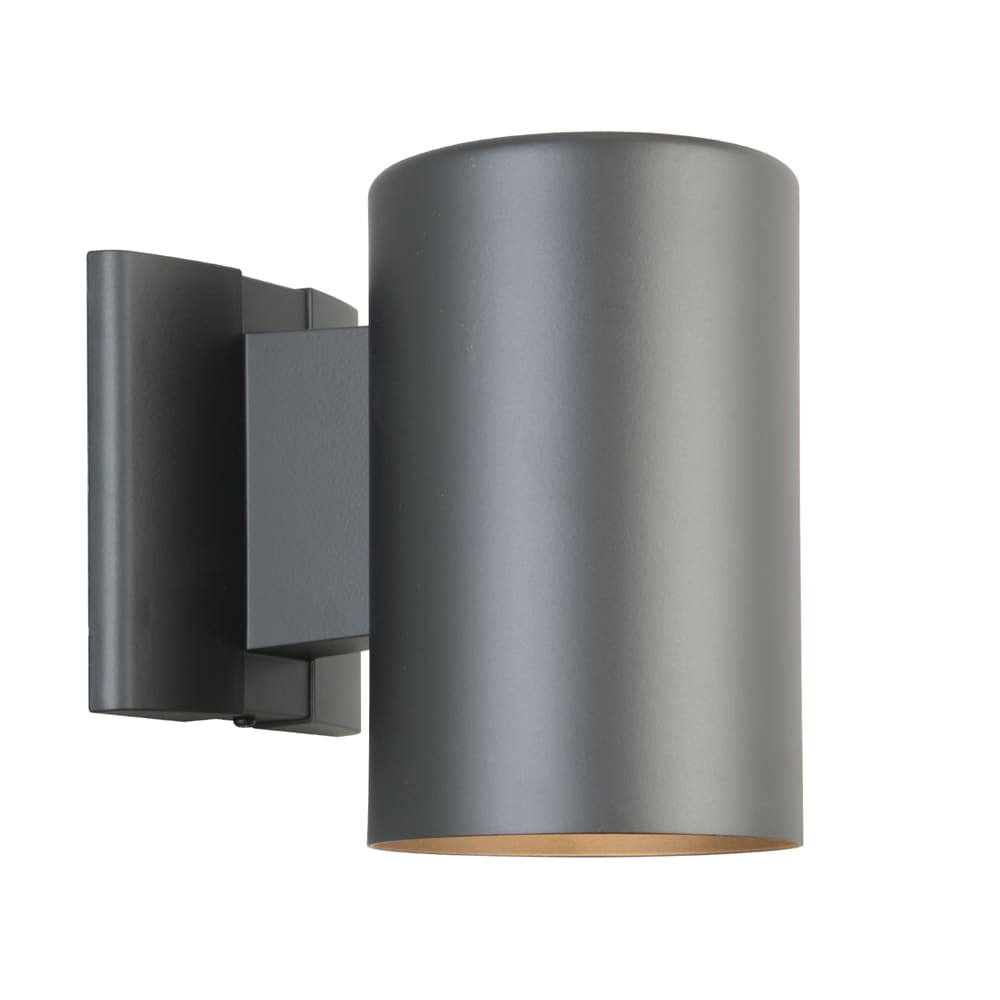 Portfolio 7-in H Matte Black Dark Sky Medium Base (E-26) Outdoor Wall Light