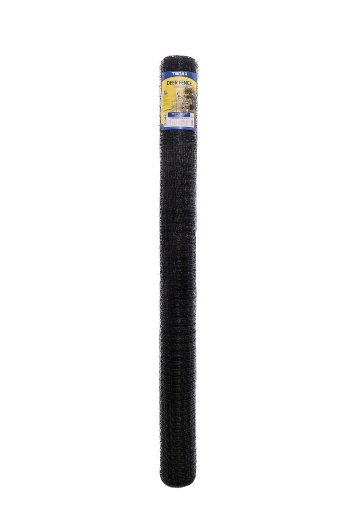 Tenax 165-ft x 7.5-ft Black Plastic Extruded Mesh Rolled Fencing with Mesh Size 2-in x 2-in