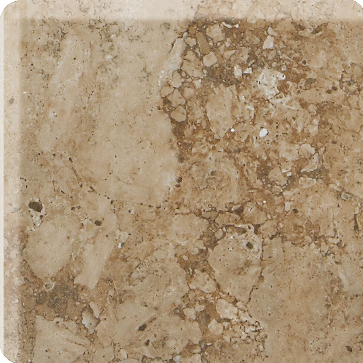 American Olean Bordeaux Marron Ceramic Bullnose Tile (4-in x 8-1/2-in)