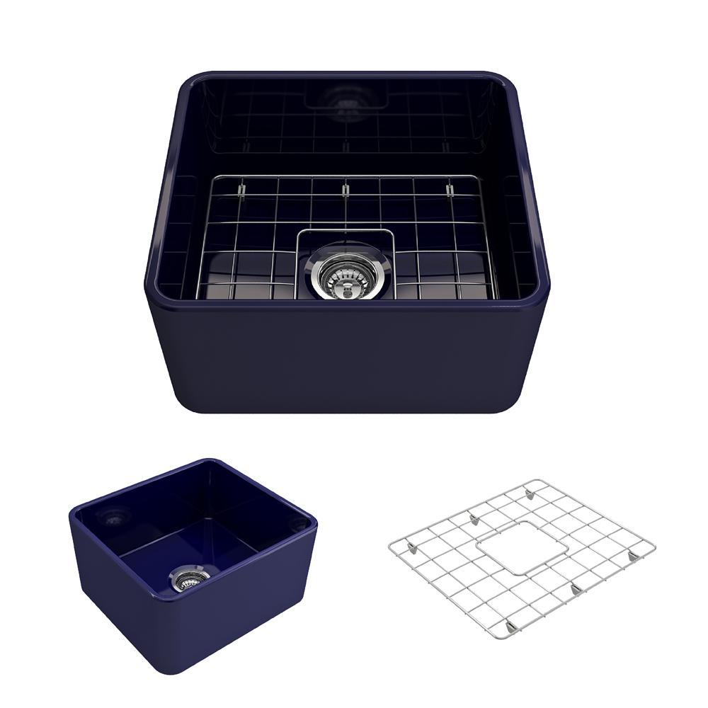 Classico Farmhouse Apron Front Fireclay 30 in. Single Bowl Kitchen Sink with Bottom Grid and Strainer in White - Super Arbor