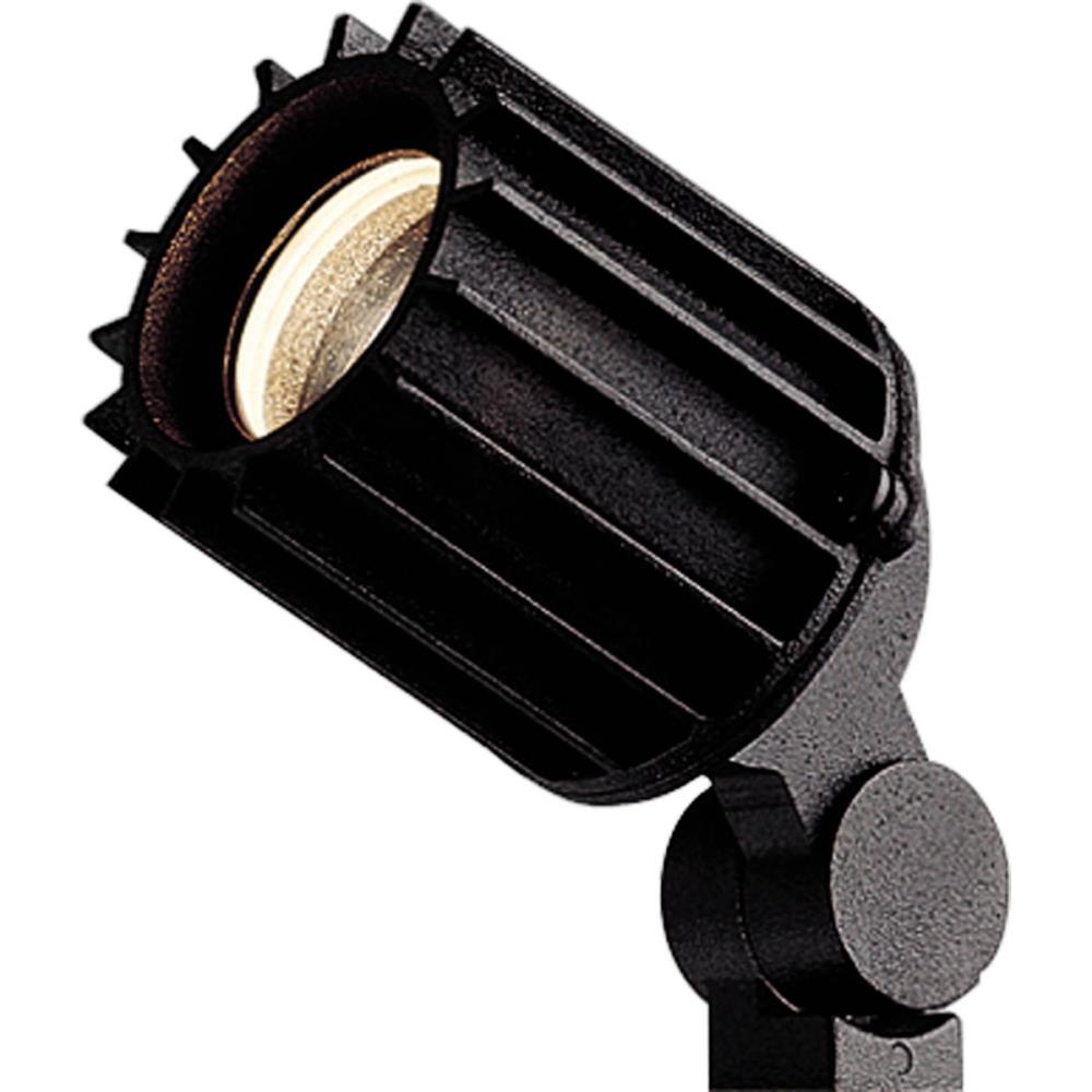Progress Lighting 750-Lumen 50-Watt Black Low Voltage Plug-in Incandescent Spot Light