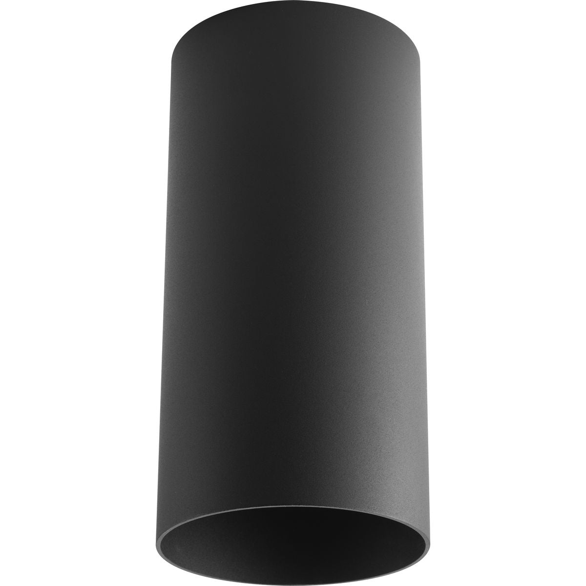 Progress Lighting Cylinder 6-in Black Indoor/Outdoor Flush Mount Light, 1-Light (P5741-31)