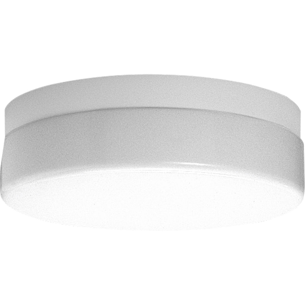 Progress Lighting Hard-Nox 13.75-in W White Outdoor Flush Mount Light