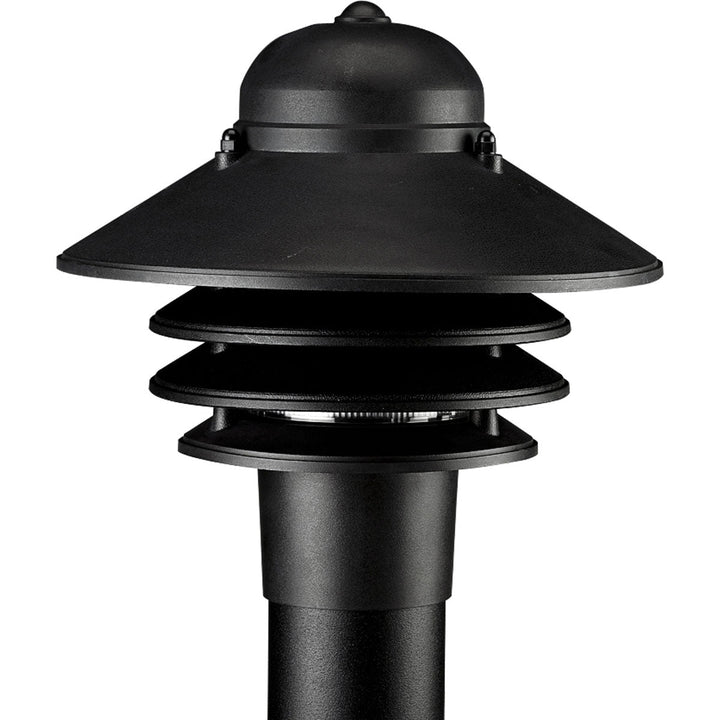 Progress Lighting Newport 60-Watt 9.88-in Black Modern/Contemporary Post Light