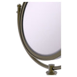 Allied Brass Soho 8-in x 15-in Antique Brass Double-Sided Magnifying Countertop Vanity Mirror