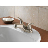 Peerless Choice Oil Rubbed Bronze 2-handle 4-in Centerset WaterSense Bathroom Sink Faucet with Drain - Super Arbor