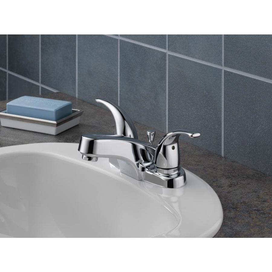 Peerless Choice Oil Rubbed Bronze 2-handle 4-in Centerset WaterSense Bathroom Sink Faucet with Drain - Super Arbor