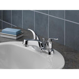 Peerless Choice Oil Rubbed Bronze 2-handle 4-in Centerset WaterSense Bathroom Sink Faucet with Drain - Super Arbor