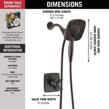 Delta Ashlyn Venetian Bronze 1-Handle Shower Faucet