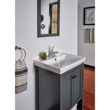 Delta Foundations Chrome 1-Handle 4-in Centerset WaterSense Bathroom Sink Faucet with Drain and Deck Plate - Super Arbor