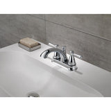 Peerless Bayside Brushed Nickel 2-handle 4-in Centerset WaterSense Bathroom Sink Faucet with Drain - Super Arbor
