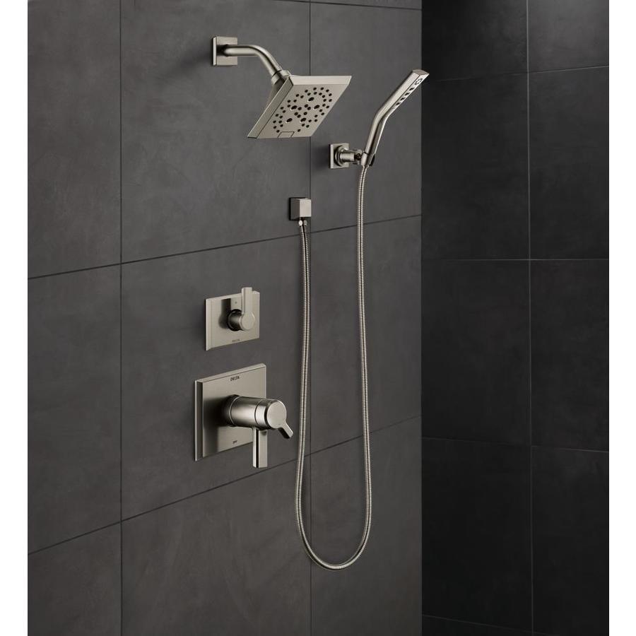 Delta Pivotal Matte Black 1-Handle Shower Faucet - Super Arbor