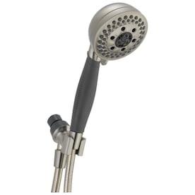 Delta H2Okinetic Brushed Nickel 5-Spray Handheld Shower - Super Arbor